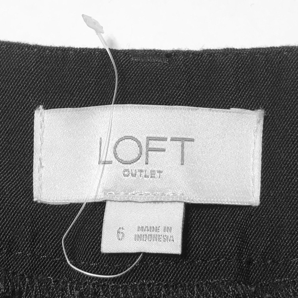 LOFT Women 6 Skinny Ankle Pants Trousers Pleated Comfort Dressy Casual Career - Picture 8 of 12